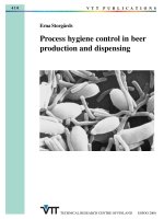 Process hygiene control in beer production and dispensing docx