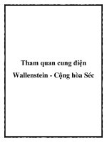Tham quan cung điện Wallenstein - Cộng hòa Séc pdf