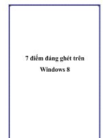7 điểm đáng ghét trên Windows 8 pot