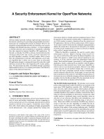 A Security Enforcement Kernel for OpenFlow Networks pptx