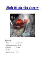 Sinh tố trà sữa cherry doc