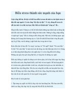 Biến stress thành sức mạnh của bạn docx