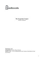 My Exquisite Corpse By Richard Kadrey docx