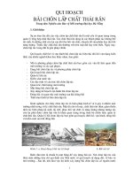 Qui hoạch bãi chôn lấp chất thải rắn potx