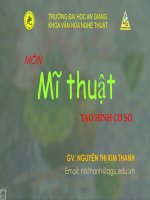 Mĩ thuật TẠO HÌNH CƠ SỞ pdf