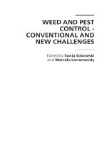 WEED AND PEST CONTROL - CONVENTIONAL AND NEW CHALLENGES pptx