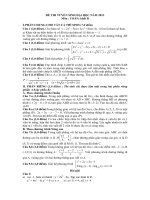 ĐỀ THI TUYẾN SINH ĐẠI HỌC 2013 Môn : TOÁN ( khối B ) pptx