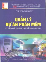 quản lý dự án phần mềm  ( kỹ năng và phương pháp tiếp cận hiện đại ) part1