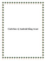 Cách bảo vệ Android bằng Avast potx