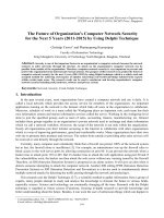 The Future of Organization’s Computer Network Security for the Next 5 Years (2011-2015) by Using Delphi Technique doc