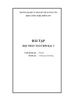 BÀI TẬP HỌC PHẦN TOÁN RỜI RẠC 2 docx