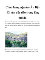 Chùa hang Ajanta (Ấn Độ) - Di sản độc đáo trong lòng núi đá doc