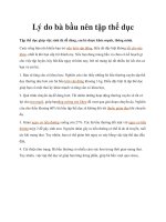 Lý do bà bầu nên tập thể dục docx