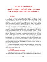 Đề tài: SẢN XUẤT PHÔI BÒ BẰNG THỤ TINH ỐNG NGHIỆM THEO PHƯƠNG PHÁP IMAI docx