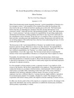 The Social Responsibility of Business is to Increase its Profits pot