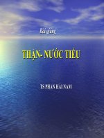 Bài giảng Thận - nước tiểu pdf