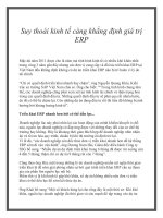 Suy thoái kinh tế càng khẳng định giá trị ERP pptx