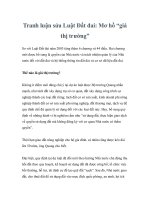 Tranh luận sửa Luật Đất đai: Mơ hồ “giá thị trường” docx