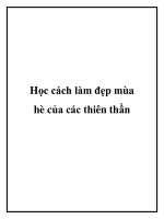 Học cách làm đẹp mùa hè của các thiên thần potx
