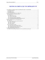 CHIẾN lược tài CHÍNH QUỐC tế