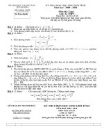 Đáp án đề thi học sinh giỏi thanh hóa năm 2010. Giải chi tiết