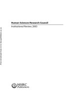 Human Sciences Research Council pot