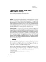 The Privatization of Italian Savings Banks – A Role Model for Germany?* doc