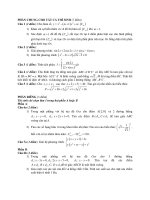 Đề Thi Thử Đại Học Khối A, A1, B, D Toán 2013 - Phần 27 - Đề 24 potx