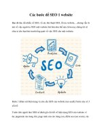 4 Bước để SEO 1 website doc