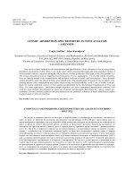 ATOMIC ABSORPTION SPECTROMETRY IN WINE ANALYSIS – A REVIEW pot