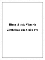 Hùng vĩ thác Victoria Zimbabwe của Châu Phi pptx
