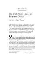 The Truth About Taxes and Economic Growth pptx