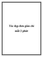 Tóc đẹp đơn giản chỉ mất 2 phút pptx