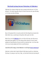 Thủ thuật áp dụng Internet Marketing với Slideshare pot