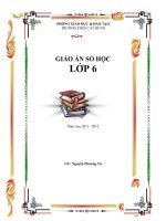 Giáo án số học 6 - Trường THCS Cát Hưng doc