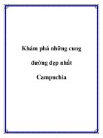 Khám phá những cung đường đẹp nhất Campuchia pdf