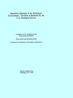 Hazardous Materials in the Hydrologic Environment: The Role of Research by the U.S. Geological Survey docx