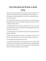 Tuyệt chiêu ghép ảnh dễ dàng và nhanh chóng pptx