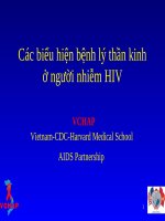 Các biểu hiện bệnh lý thần kinh ở người nhiễm HIV docx
