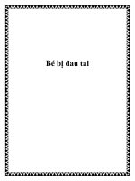 Bé bị đau tai pptx