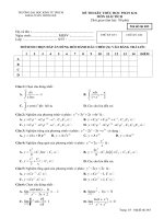 ĐỀ THI KẾT THÚC HOC PHẦN K36 MÔN GIẢI TÍCH Mã đề thi 483 docx