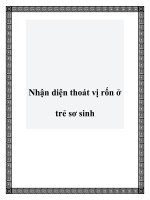 Nhận diện thoát vị rốn ở trẻ sơ sinh pptx