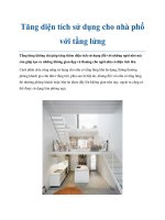 Tăng diện tích sử dụng cho nhà phố với tầng lửng doc