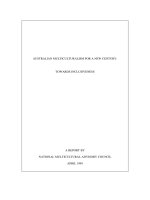 AUSTRALIAN MULTICULTURALISM FOR A NEW CENTURY: TOWARDS INCLUSIVENESS pdf