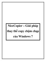 NiceCopier – Giải pháp thay thế copy chậm chạp của Windows 7 pptx
