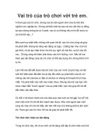 Vai trò của trò chơi với trẻ em. docx