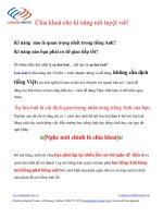 Chìa khoá cho kĩ năng nói tuyệt vời! pdf