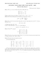 ĐỀ THI OLYMPIC TOÁN SINH VIÊN TOÀN QUỐC 2009 doc