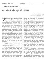 Vài nét về văn học Mỹ Latinh pdf