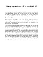 Chóng mặt khi thay đổi tư thế, bệnh gì? pdf